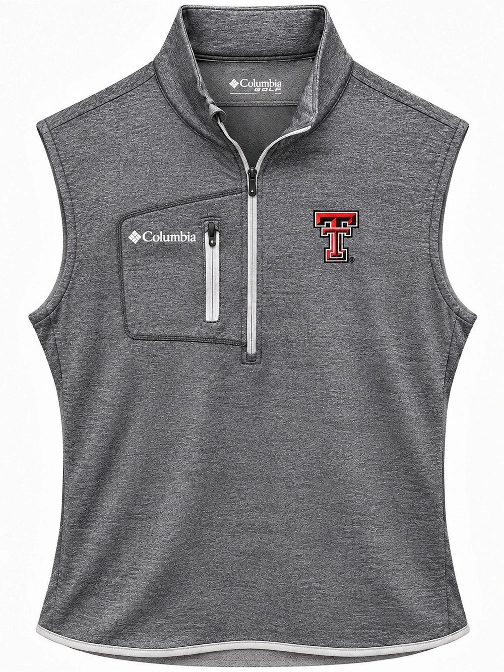 Columbia Texas Tech Red Raiders Omni-Wick Wickhams Hills Quarter-Zip Vest